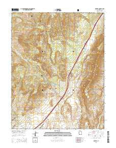 Pintura Utah Current topographic map, 1:24000 scale, 7.5 X 7.5 Minute, Year 2014