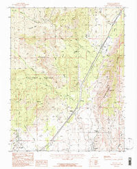 Pintura Utah Historical topographic map, 1:24000 scale, 7.5 X 7.5 Minute, Year 1986