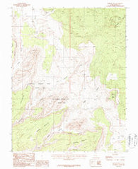 Pioneer Mesa Utah Historical topographic map, 1:24000 scale, 7.5 X 7.5 Minute, Year 1987