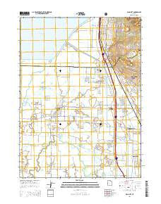 Plain City Utah Current topographic map, 1:24000 scale, 7.5 X 7.5 Minute, Year 2014