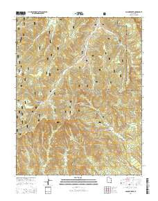 Podunk Creek Utah Current topographic map, 1:24000 scale, 7.5 X 7.5 Minute, Year 2014