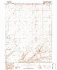 Point of Rocks East Utah Historical topographic map, 1:24000 scale, 7.5 X 7.5 Minute, Year 1986