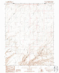 Point of Rocks East Utah Historical topographic map, 1:24000 scale, 7.5 X 7.5 Minute, Year 1986