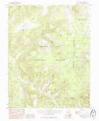 Poison Canyon Utah Historical topographic map, 1:24000 scale, 7.5 X 7.5 Minute, Year 1985
