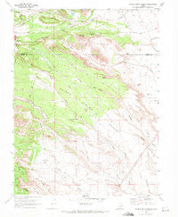 Poison Spring Bench Utah Historical topographic map, 1:24000 scale, 7.5 X 7.5 Minute, Year 1969