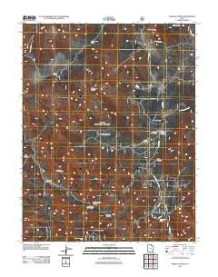 Poison Canyon Utah Historical topographic map, 1:24000 scale, 7.5 X 7.5 Minute, Year 2011