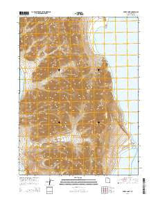 Pokes Point Utah Current topographic map, 1:24000 scale, 7.5 X 7.5 Minute, Year 2014