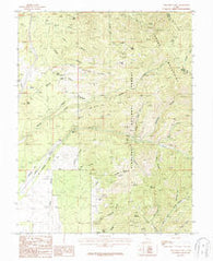 Pole Mountain Utah Historical topographic map, 1:24000 scale, 7.5 X 7.5 Minute, Year 1987