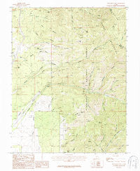 Pole Mountain Utah Historical topographic map, 1:24000 scale, 7.5 X 7.5 Minute, Year 1987