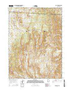 Pole Creek Utah Current topographic map, 1:24000 scale, 7.5 X 7.5 Minute, Year 2014