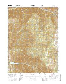 Porcupine Reservoir Utah Current topographic map, 1:24000 scale, 7.5 X 7.5 Minute, Year 2014
