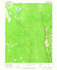 Posy Lake Utah Historical topographic map, 1:24000 scale, 7.5 X 7.5 Minute, Year 1964