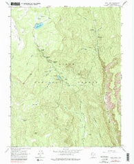Posy Lake Utah Historical topographic map, 1:24000 scale, 7.5 X 7.5 Minute, Year 1964