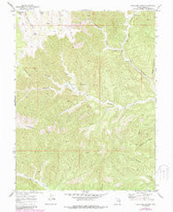 Preacher Canyon Utah Historical topographic map, 1:24000 scale, 7.5 X 7.5 Minute, Year 1970