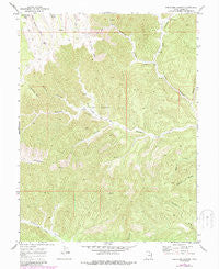 Preacher Canyon Utah Historical topographic map, 1:24000 scale, 7.5 X 7.5 Minute, Year 1970