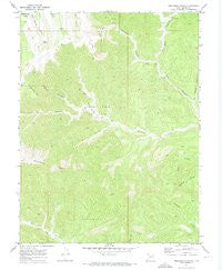 Preacher Canyon Utah Historical topographic map, 1:24000 scale, 7.5 X 7.5 Minute, Year 1970