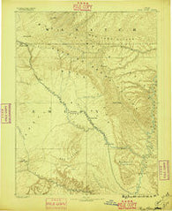 Price River Utah Historical topographic map, 1:250000 scale, 1 X 1 Degree, Year 1896