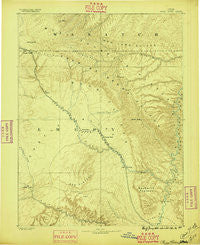 Price River Utah Historical topographic map, 1:250000 scale, 1 X 1 Degree, Year 1896