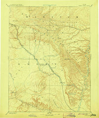 Price River Utah Historical topographic map, 1:250000 scale, 1 X 1 Degree, Year 1886