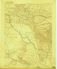 Price River Utah Historical topographic map, 1:250000 scale, 1 X 1 Degree, Year 1886