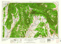 Price Utah Historical topographic map, 1:250000 scale, 1 X 2 Degree, Year 1960