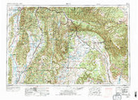Price Utah Historical topographic map, 1:250000 scale, 1 X 2 Degree, Year 1956