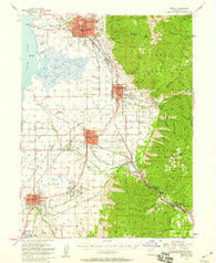 Provo Utah Historical topographic map, 1:62500 scale, 15 X 15 Minute, Year 1949