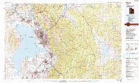 Provo Utah Historical topographic map, 1:100000 scale, 30 X 60 Minute, Year 1986