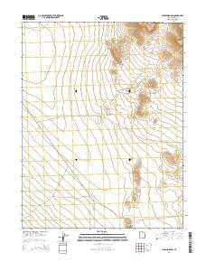 Pyramid Knoll Utah Current topographic map, 1:24000 scale, 7.5 X 7.5 Minute, Year 2014