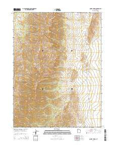 Quincy Spring Utah Current topographic map, 1:24000 scale, 7.5 X 7.5 Minute, Year 2014