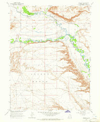 Randlett Utah Historical topographic map, 1:24000 scale, 7.5 X 7.5 Minute, Year 1964
