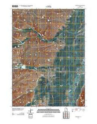 Randolph Utah Historical topographic map, 1:24000 scale, 7.5 X 7.5 Minute, Year 2011