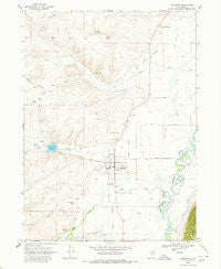 Randolph Utah Historical topographic map, 1:24000 scale, 7.5 X 7.5 Minute, Year 1968