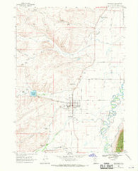Randolph Utah Historical topographic map, 1:24000 scale, 7.5 X 7.5 Minute, Year 1968