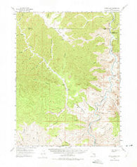 Range Creek Utah Historical topographic map, 1:62500 scale, 15 X 15 Minute, Year 1954