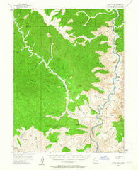 Range Creek Utah Historical topographic map, 1:62500 scale, 15 X 15 Minute, Year 1954
