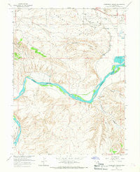 Rasmussen Hollow Utah Historical topographic map, 1:24000 scale, 7.5 X 7.5 Minute, Year 1965