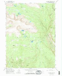Rasmussen Lakes Utah Historical topographic map, 1:24000 scale, 7.5 X 7.5 Minute, Year 1965
