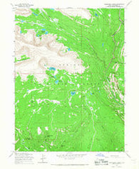 Rasmussen Lakes Utah Historical topographic map, 1:24000 scale, 7.5 X 7.5 Minute, Year 1965