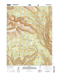 Rasmussen Lakes Utah Current topographic map, 1:24000 scale, 7.5 X 7.5 Minute, Year 2014