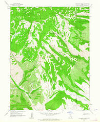 Raspberry Knoll Utah Historical topographic map, 1:24000 scale, 7.5 X 7.5 Minute, Year 1962