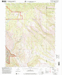 Raspberry Knoll Utah Historical topographic map, 1:24000 scale, 7.5 X 7.5 Minute, Year 1998