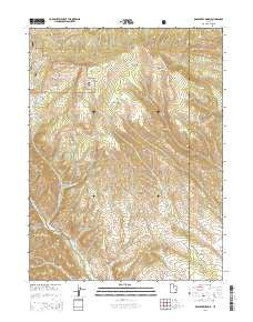 Raspberry Knoll Utah Current topographic map, 1:24000 scale, 7.5 X 7.5 Minute, Year 2014