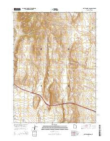 Rattlesnake Pass Utah Current topographic map, 1:24000 scale, 7.5 X 7.5 Minute, Year 2014
