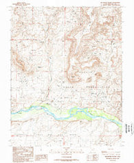 Recapture Pocket Utah Historical topographic map, 1:24000 scale, 7.5 X 7.5 Minute, Year 1989