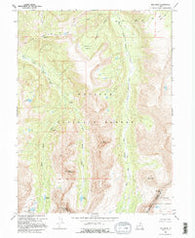 Red Knob Utah Historical topographic map, 1:24000 scale, 7.5 X 7.5 Minute, Year 1967