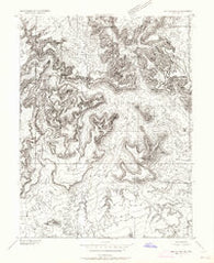 Red Plateau SW Utah Historical topographic map, 1:24000 scale, 7.5 X 7.5 Minute, Year 1953