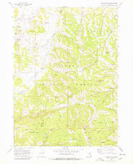 Red Spur Mtn Utah Historical topographic map, 1:24000 scale, 7.5 X 7.5 Minute, Year 1969