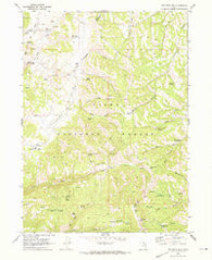 Red Spur Mtn Utah Historical topographic map, 1:24000 scale, 7.5 X 7.5 Minute, Year 1969