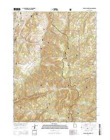 Red Spur Mountain Utah Current topographic map, 1:24000 scale, 7.5 X 7.5 Minute, Year 2014